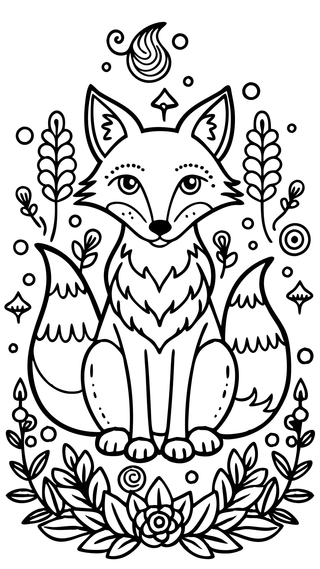 coloriage de renard adulte